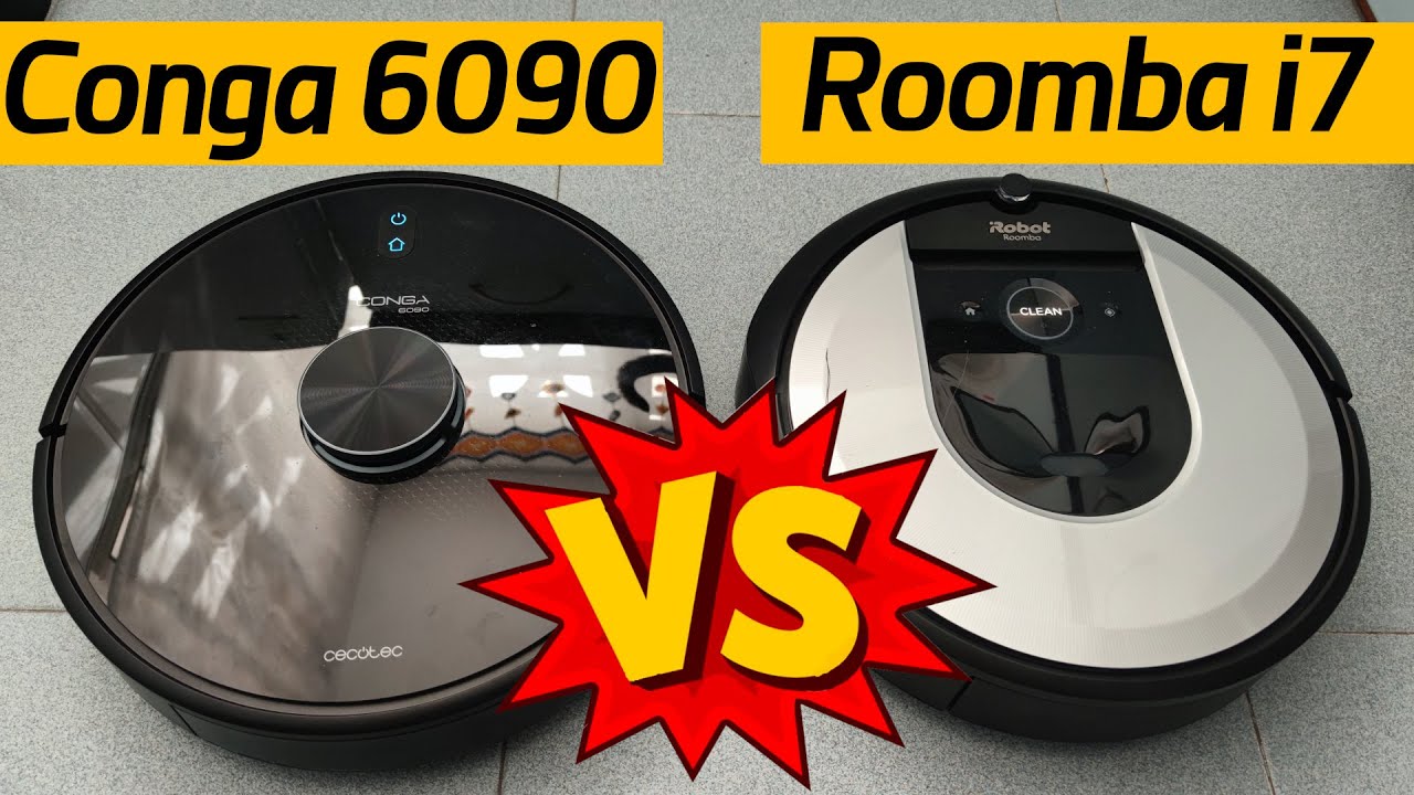 Conga 6090 Ultra vs Roomba i7 🔥 COMPARATIVA (con prueba limpieza) 