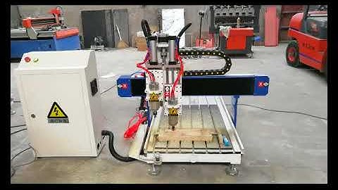 AKG6090 cnc router with double process pneumatic spindle