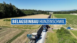 Belagseinbau in Hunzenschwil | KIBAG