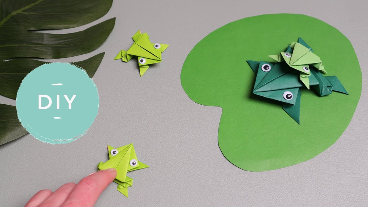 opwinding Absorberen drempel Kikker vouwen - Stap voor stap een origami kikker knutselen - YouTube