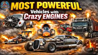Most Powerful Vehicles With Crazy Engines (Unbelievable Machines!)