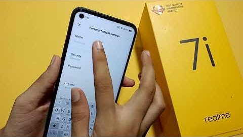 Realme 7i hotspot password full setting | How to change hotspot password | set hotspot password