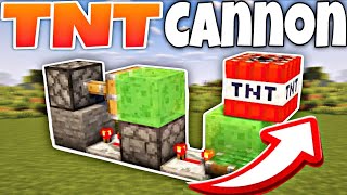 Minecraft : How to make a Easy Working (TNT Cannon) || Tutorial