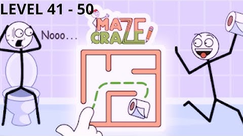 Maze Craze - Level 41 to 50 Solution - Maze Craze Rescue Puzzle Game - Gameplay Walkthrough