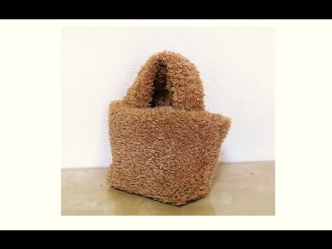 ファー ボア生地でふわふわバッグ作ってみた Fur Boa Bag Youtube