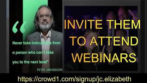 Super Saturday with Peter Jakobsson - How to invite people to CROWD1