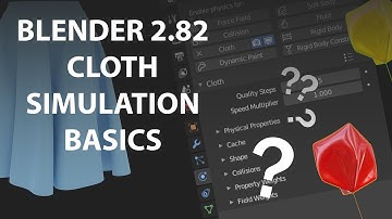 Blender 2.82 Cloth Simulation Basics / Every Attribute Explained