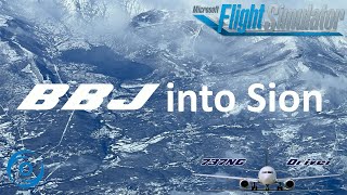 Piloting the Boeing Business Jet into SION | Real 737 Pilot