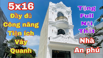 Nhà đẹp bình dương/kiến trúc tân cổ điển/tặng full nội thất xịn sò/5*16