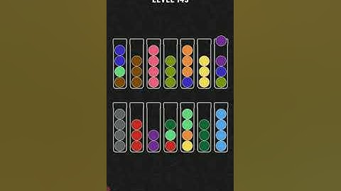 Ball sort puzzle level 145 easy version game level 145
