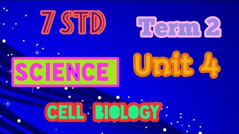 7 Science: Term 2 :Unit 4: Cell Biology    Book  Evaluation 📖