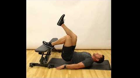 Hamstring Bridge (Bench) - Single Leg