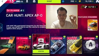 стрим Asphalt 9 собираем чертежи ApeX AP-0 машина класса B