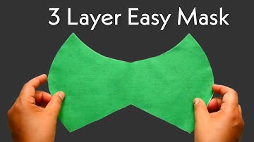 Very Easy 3 Layer Mask - Face Mask Sewing Tutorial - New Style Mask