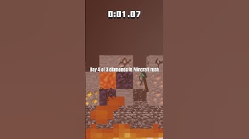 Day four of getting three diamonds in Minecraft rush