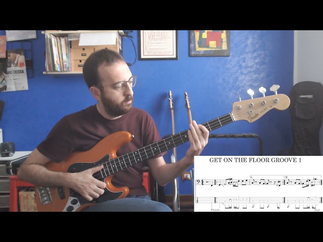 Get On The Floor Bass Cover Transcription & Tab class=