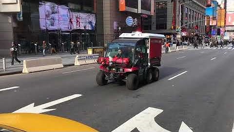 FDNY EMS GATOR RESPONDING ON 7TH AVENUE IN TIMES SQUARE, MANHATTAN, NEW YORK CITY.
