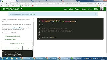 freeCodeCamp | Missing letters