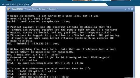 FreeBSD - Network Service Configuration Files