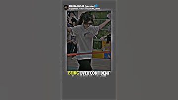 Sigma🔥~ CONFIDENCE LEVEL ~ #inspiration #motivation #shorts