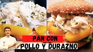 Pan con pollo peruano- Pollo y durazno🇵🇪