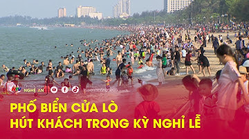 Phố biển Cửa Lò hút khách trong kỳ nghỉ lễ