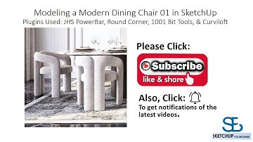 Sketchup Modeling a Modern Dining Chair 01.