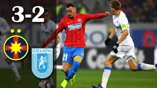Rezumat: FCSB - U Craiova 3-2, gol marcat de portarul Pigliacelli + 3 eliminati