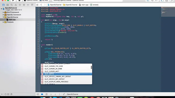 OpenGL Tutorials - 2 - Drawing A Triangle