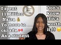 I spent 11Million Naira to move as an international student || Expense Breakdown ||Was it worth it ?
