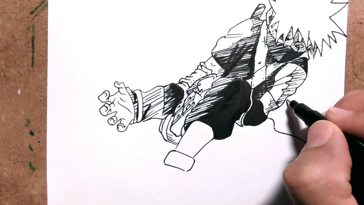 Speed drawing Kakashi Hatake desenho realista Hatake Kakashi