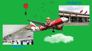 Flying from Don Mueang to Tan Son Nhat by Airasia (Bangkok to Saigon)