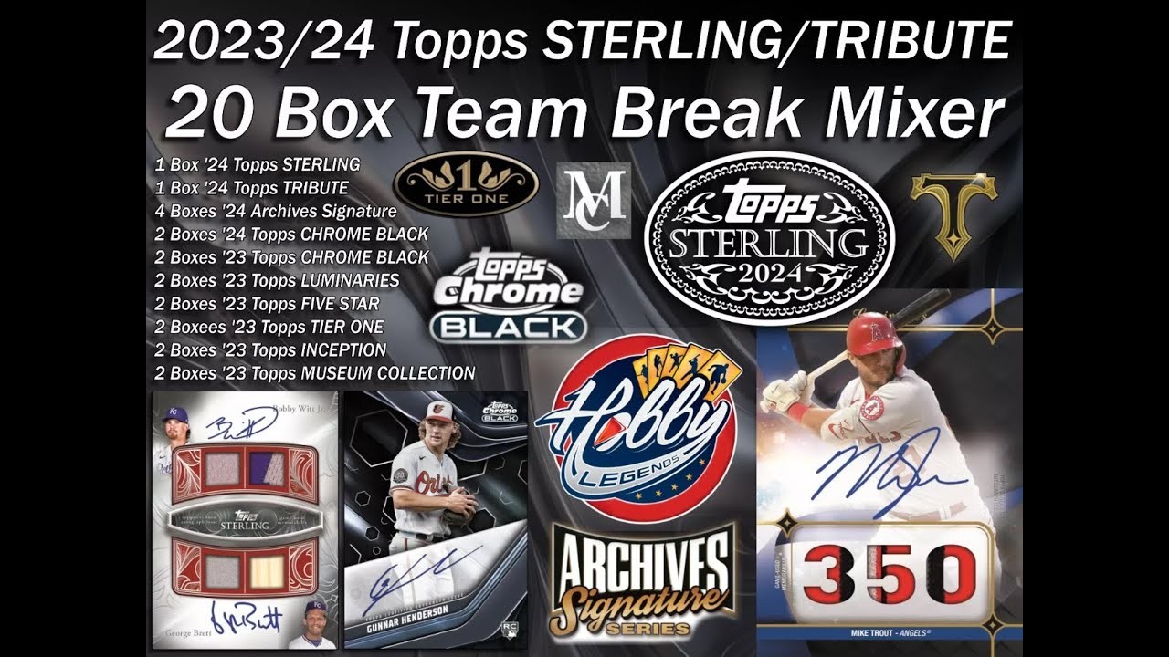 2023/24 Topps STERLING/TRIBUTE 20 Box Team Break Mixer #1 eBay 04/21/24