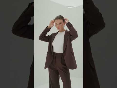 Костюм «Небесная Элегантность» ✨ Арт. 547, шоколадный цвет, видео 1