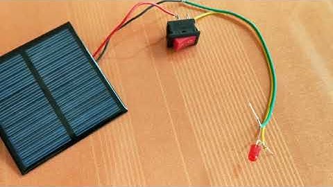 Solar Light with Switch - Solar Plate, Switch, LED Connection