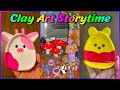 Clay art storytime satisfying and relaxing  memu wolf  best tiktok compilation part 194