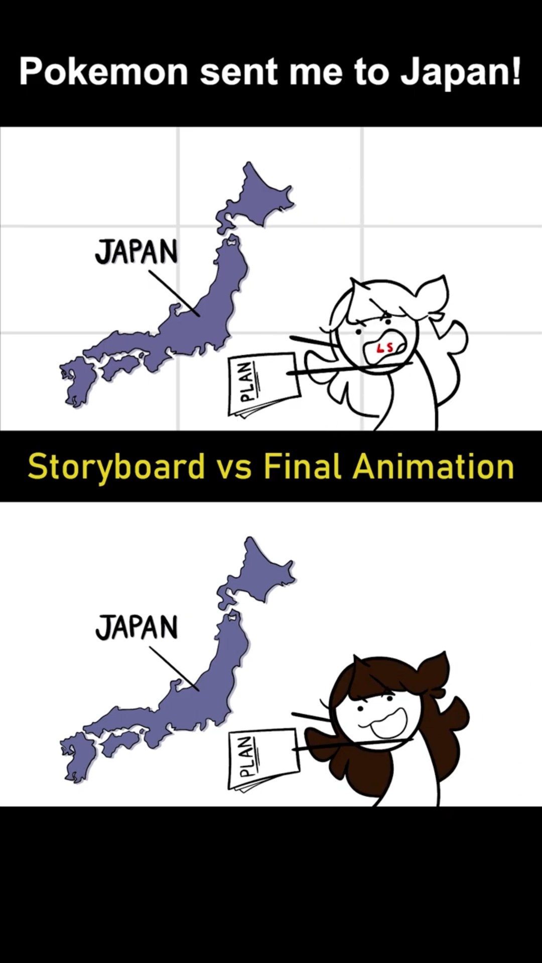 Storyboard vs Animation: I went to Japan (shot 3)