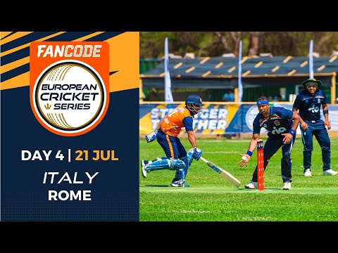 🔴 FanCode European Cricket Series Italy, Rome, 2022 | Day 4 | T10 Live Cricket