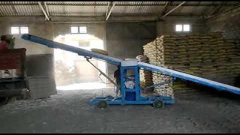 Cement Bag Truck Loading Unloading Stacker Conveyor l Bag Stacker Conveyor