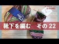 靴下を編む　その２２【本日の手芸】today's handicraft