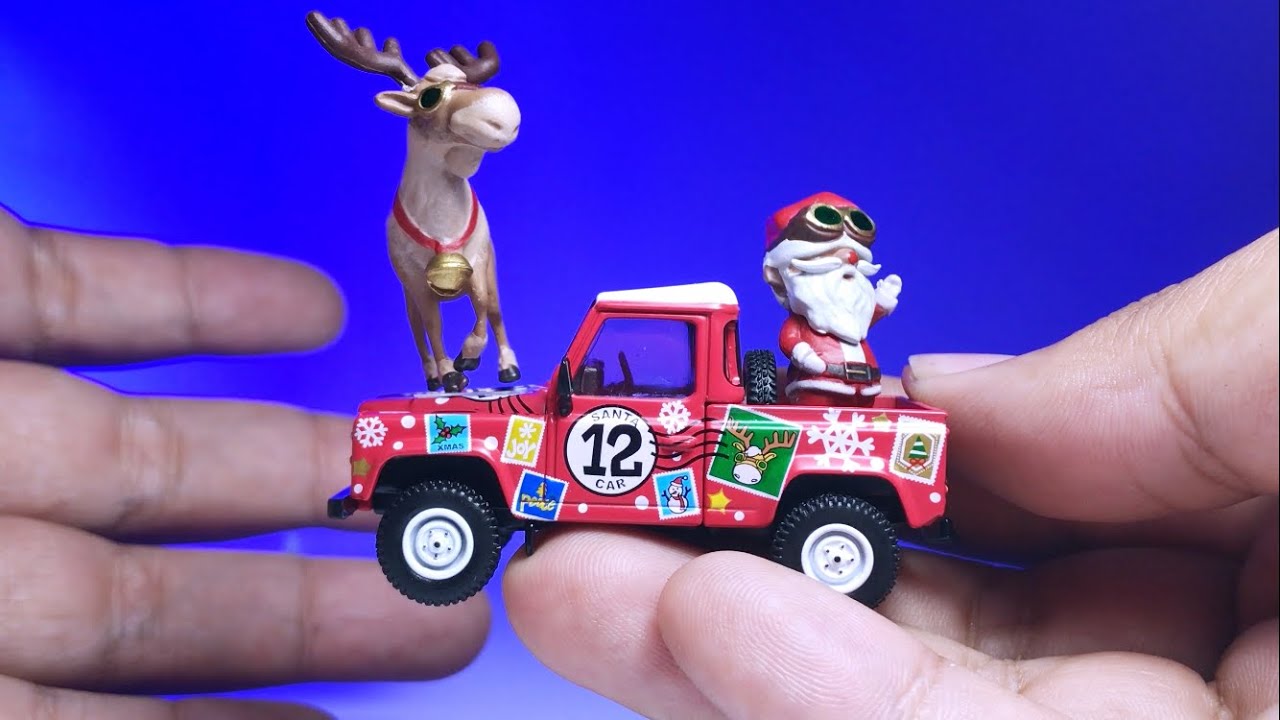 4k | Quick unboxing and Showcasing MINI GT LAND ROVER DEFENDER 90 PICKUP 2021 CHRISTMAS EDITION