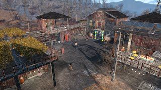 Fallout 4 - TENPINES BLUFF - Settlement build tour - NO MODS