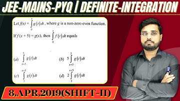 JEE Mains 2019 PYQ [8,APR,2019(Shift-II)] || then find the velue || Definite Integration PYQ