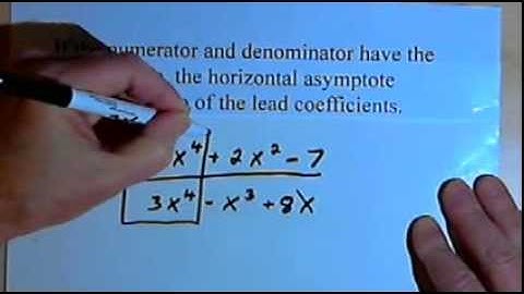 Horizontal Asymptotes of Rational Functions  143-4.2.4.a