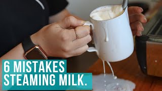 Mistakes To Avoid When Steaming & Frothing Milk For Latte