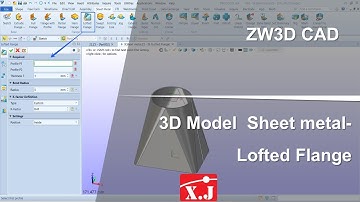 ZW3D คู่มือ สอนการใช้งาน CAD - Flange - Lofted Flange