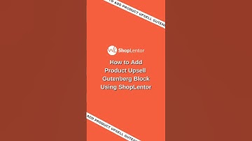 How to Add Product Upsell Gutenberg Block #woocommerce #wordpress #shortsvideos