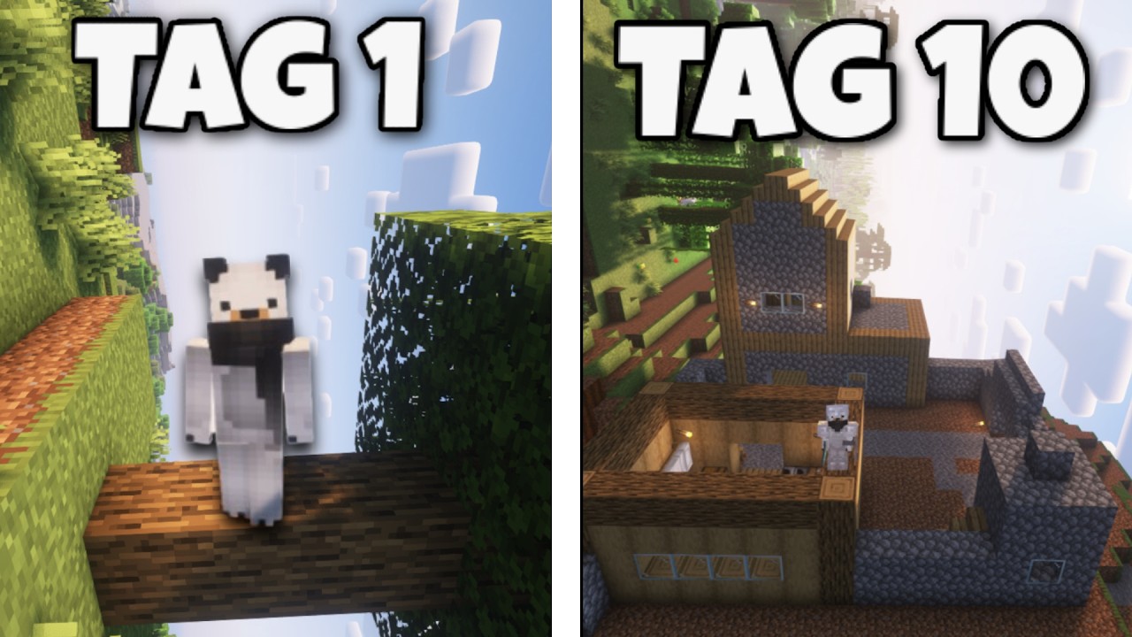 Ich habe 10 TAGE in einer gedrehten WELT überlebt...