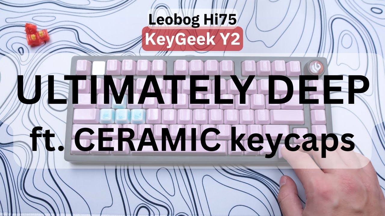 The best THOCKY switch with CERAMIC keycaps! | KeyGeek Y2 | Leobog