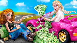 富有艾尔莎 VS 贫穷安娜 / 10 个冰雪奇缘DIY